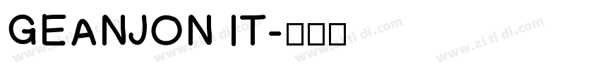 GEANJON IT字体转换